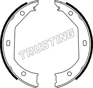 Trusting 019.027 - Комплект тормозов, ручник, парковка parts5.com