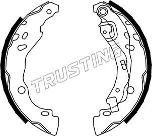 Trusting 088.234 - Комплект тормозных колодок, барабанные parts5.com