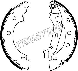 Trusting 088.230 - Комплект тормозных колодок, барабанные parts5.com