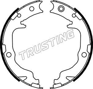 Trusting 088.237 - Комплект тормозов, ручник, парковка parts5.com