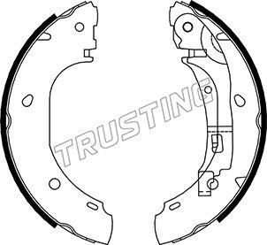 Trusting 034.106 - Комплект тормозных колодок, барабанные parts5.com