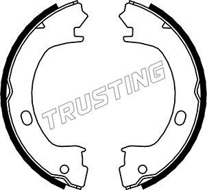 Trusting 023.006 - Комплект тормозов, ручник, парковка parts5.com