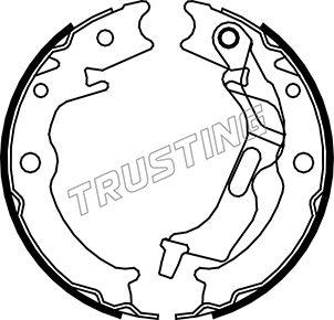 Trusting 027.007 - Комплект тормозов, ручник, парковка parts5.com