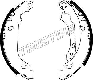 Trusting 079.191 - Комплект тормозных колодок, барабанные parts5.com