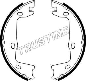 Trusting 073.159 - Комплект тормозов, ручник, парковка parts5.com