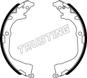 Trusting 124.290 - Комплект тормозных колодок, барабанные parts5.com