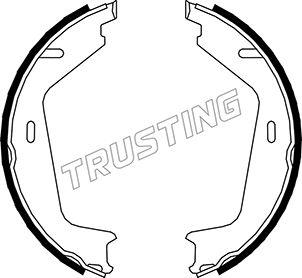 Trusting 127.273 - Комплект тормозов, ручник, парковка parts5.com