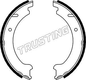 Trusting 127.272 - Комплект тормозов, ручник, парковка parts5.com