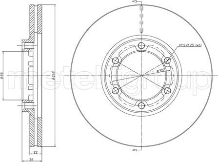 BOSCH 0 986 478 596 - Тормозной диск parts5.com