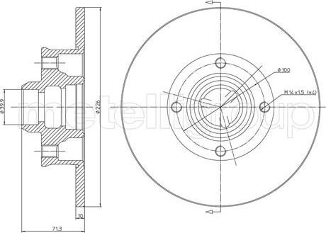 Trusting DF575 - Тормозной диск parts5.com