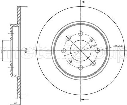 BOSCH 0 986 479 051 - Тормозной диск parts5.com