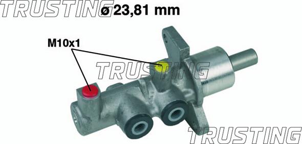 Trusting PF280 - Главный тормозной цилиндр parts5.com