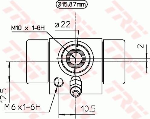 TRW BWB111A - Колесный тормозной цилиндр parts5.com