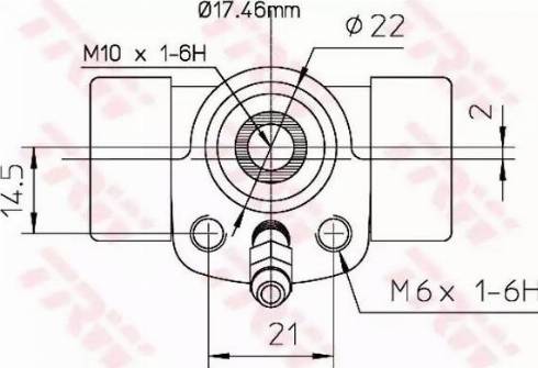 TRW BWC107 - Колесный тормозной цилиндр parts5.com