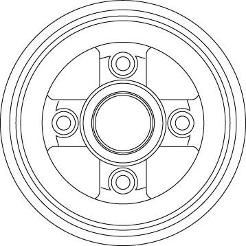 TRW DB4477 - Тормозной барабан parts5.com