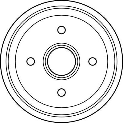 TRW DB4159 - Тормозной барабан parts5.com