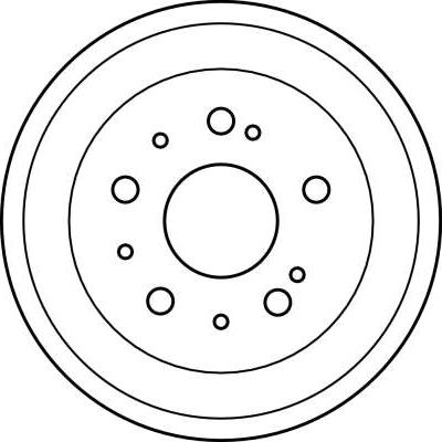 TRW DB4162 - Тормозной барабан parts5.com