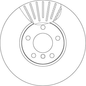 TRW DF4852S - Тормозной диск parts5.com