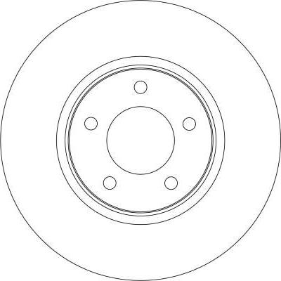 TRW DF4346 - Тормозной диск parts5.com