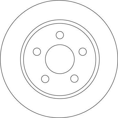 TRW DF4372 - Тормозной диск parts5.com