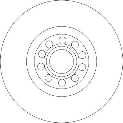 TRW DF4258S - Тормозной диск parts5.com