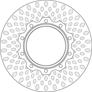 TRW DF5019S - Тормозной диск parts5.com