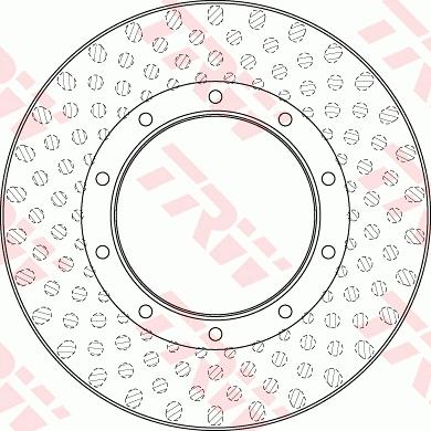 TRW DF5010S - Тормозной диск parts5.com