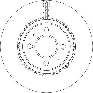 TRW DF6904 - Тормозной диск parts5.com