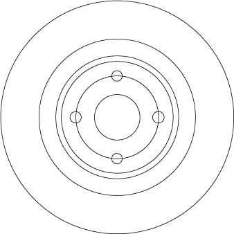 TRW DF6974 - Тормозной диск parts5.com