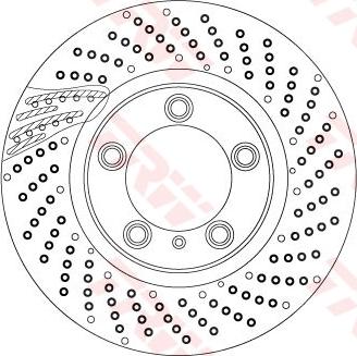 TRW DF6541S - Тормозной диск parts5.com