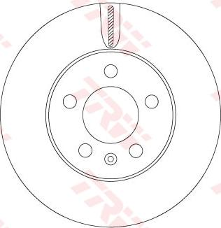 TRW DF6584 - Тормозной диск parts5.com