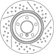 TRW DF6601S - Тормозной диск parts5.com