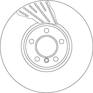 TRW DF6612S - Тормозной диск parts5.com