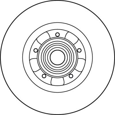 TRW DF6043BS - Тормозной диск parts5.com