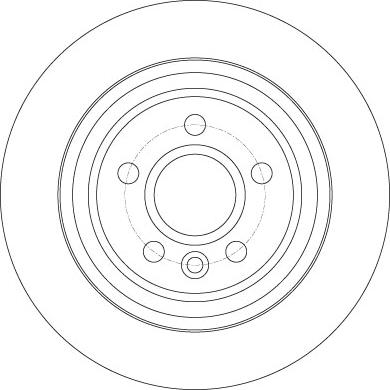 TRW DF6187 - Тормозной диск parts5.com