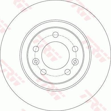 TRW DF6134 - Тормозной диск parts5.com