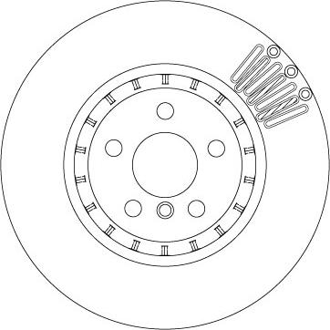 TRW DF6892S - Тормозной диск parts5.com