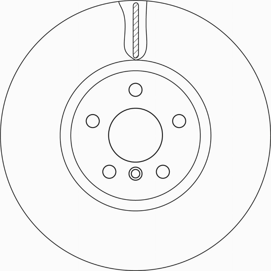 TRW DF6845S - Тормозной диск parts5.com