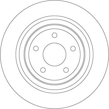 TRW DF6872 - Тормозной диск parts5.com