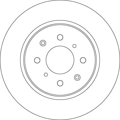 TRW DF6318 - Тормозной диск parts5.com