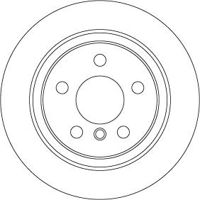 TRW DF6756 - Тормозной диск parts5.com