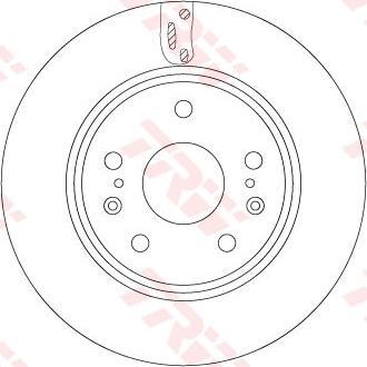 TRW DF6703 - Тормозной диск parts5.com