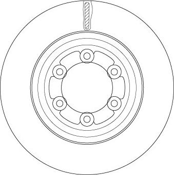 TRW DF6736S - Тормозной диск parts5.com