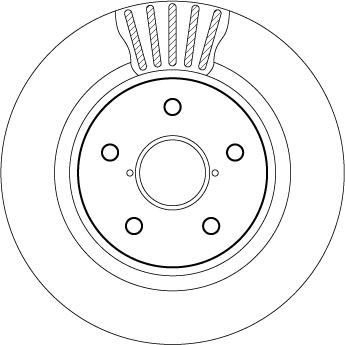 TRW DF2059BS - Тормозной диск parts5.com