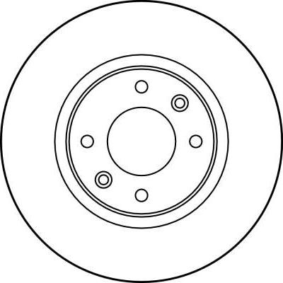 TRW DF2796 - Тормозной диск parts5.com