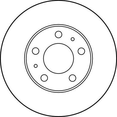 TRW DF2722 - Тормозной диск parts5.com