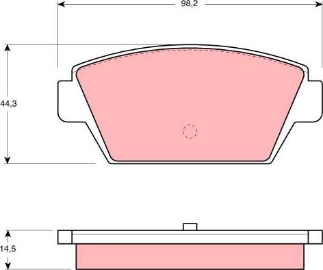 TRW GDB945 - Тормозные колодки, дисковые, комплект parts5.com