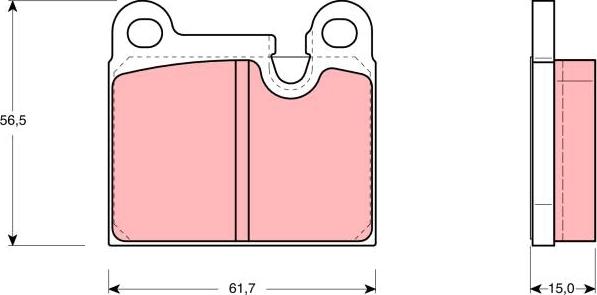 TRW GDB919 - Тормозные колодки, дисковые, комплект parts5.com