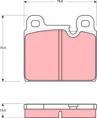 TRW GDB918 - Тормозные колодки, дисковые, комплект parts5.com