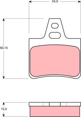 TRW GDB986 - Тормозные колодки, дисковые, комплект parts5.com